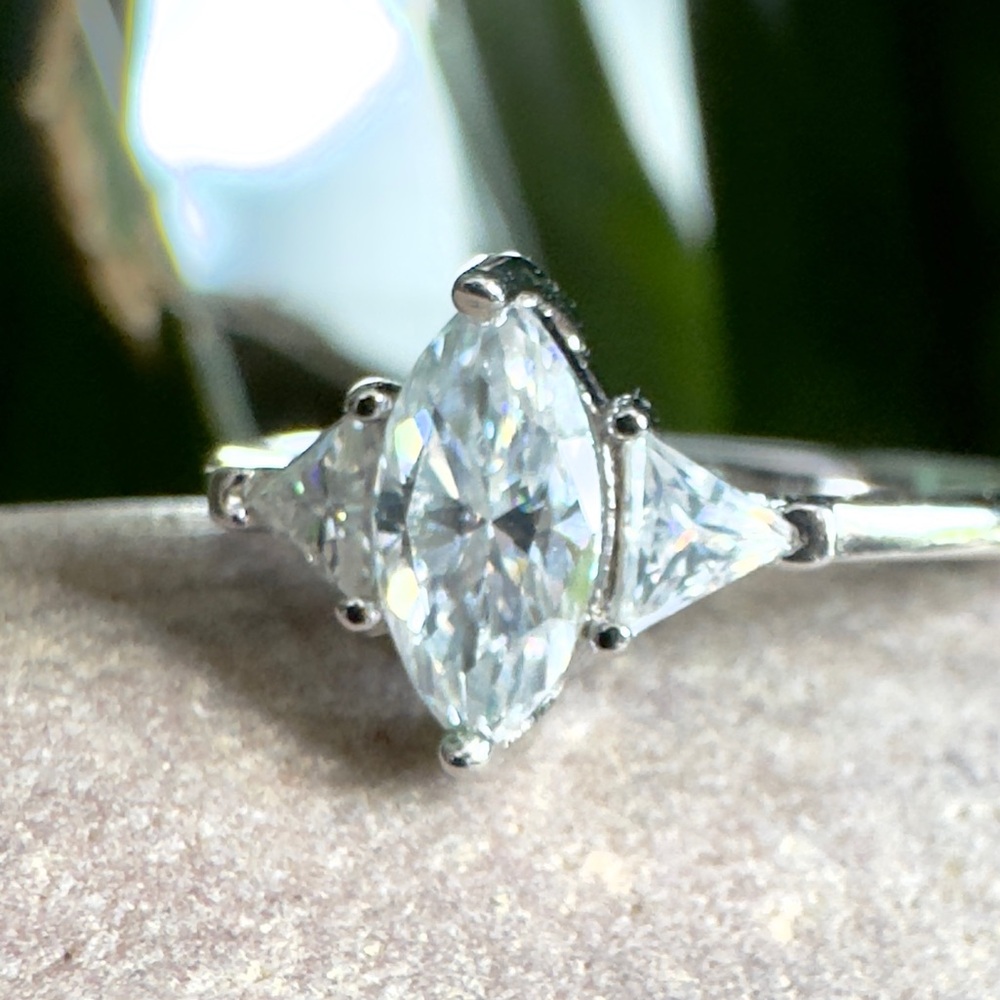 Moissanite Marquise ring